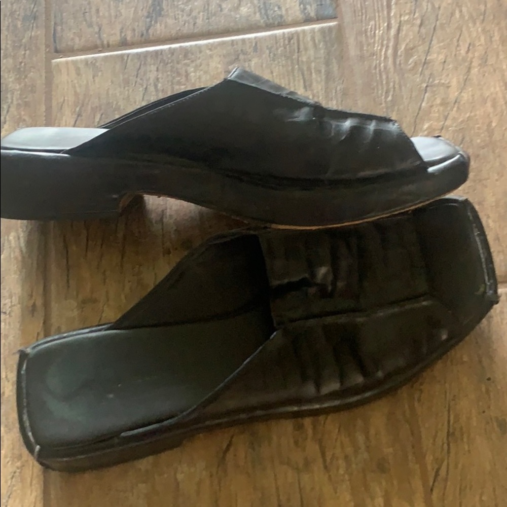 Black Cole Hahn leather sandals